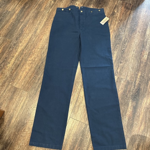 RANGEWEAR BY SCULLY MEN'S CANVAS PANTS - SIZE 36x36 100% Cotton Pants NAVY BLUE - Picture 1 of 10